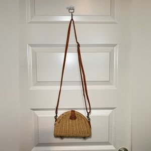 Rattan Woven Crossbody Bag